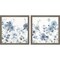 Dancing Flowers by Lisa Audit, 2 Piece Rustic Grey Framed Art Set
